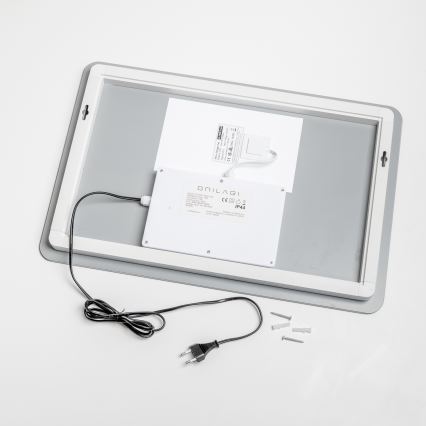 Brilagi - LED kopalniško ogrevalno ogledalo DIANA LED/13W/230V 40x60 cm IP44 CRI 90 zatemnljivo + CCT