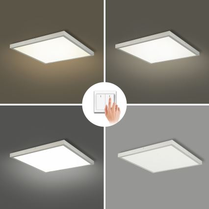 Brilagi - LED stropno svetilo za kopalnico FRAME LED/50W/230V 3000/4000/6000K 60x60 cm IP44 srebrna