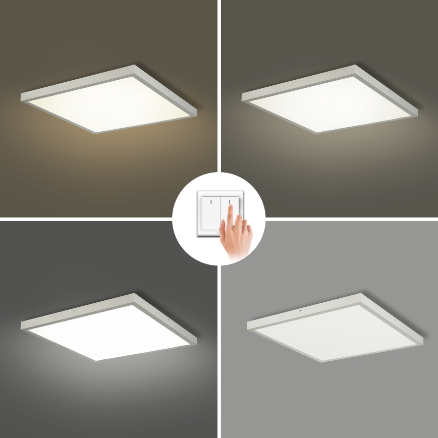 Brilagi - LED stropno svetilo za kopalnico FRAME LED/50W/230V 3000/4000/6000K 60x60 cm IP44 srebrna