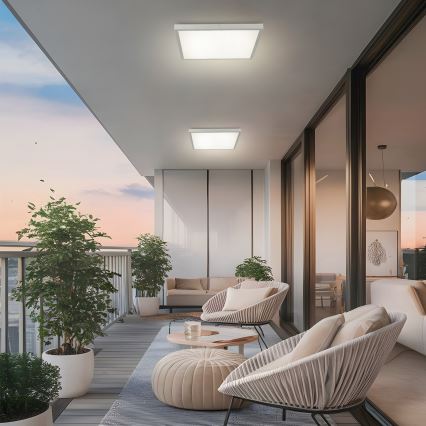 Brilagi - LED stropno svetilo za kopalnico FRAME LED/50W/230V 3000/4000/6000K 60x60 cm IP44 srebrna