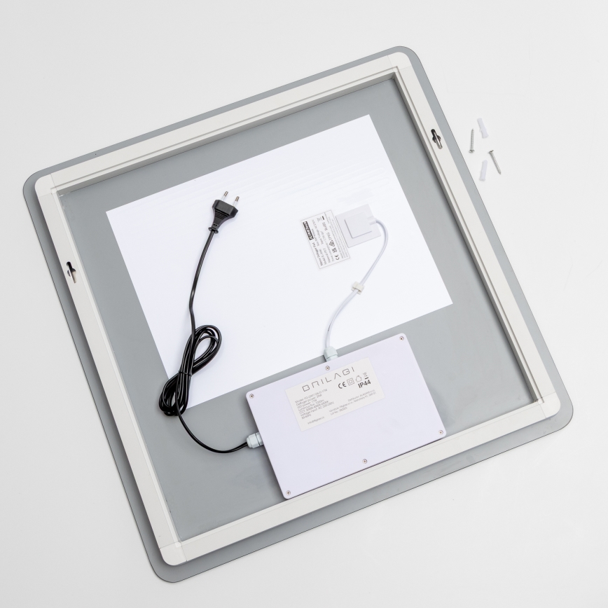 Brilagi - LED kopalniško ogrevano ogledalo DIANA LED/17W/230V 60x60 cm IP44 CRI 90 zatemnljivo + CCT