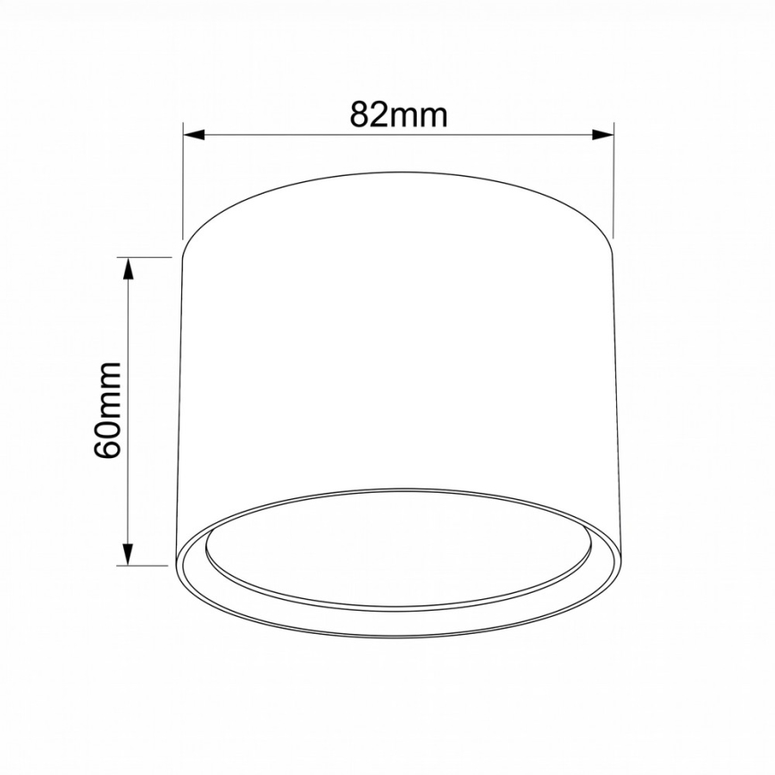 BRILAGI - Kopalniško reflektorsko svetilo SMOOTH 1xGX53/15W/230V 60x82 mm bež IP54