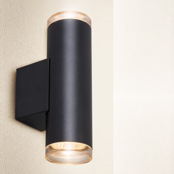 Brilagi - Kopalniško stensko točkovno svetilo SELE AQUA 2xGU10/30W/230V IP44 črna