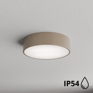 Brilagi - Kopalniško stropno svetilo CLARE s senzorjem 2xE27/24W/230V, premer 30 cm, IP54, bež