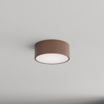 Brilagi - Kopalniško stropno svetilo CLARE s senzorjem gibanja in mraka 1xE27/24W/230V premer 20 cm rjavo IP54
