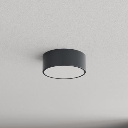 Brilagi - Kopalniško stropno svetilo s zaznavalnikom gibanja in mraka CLARE 1xE27/24W/230V, premer 20 cm, antracit, IP54