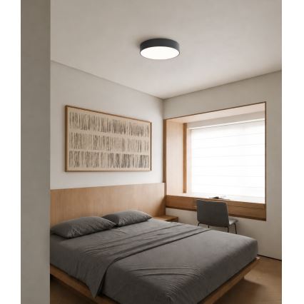 Brilagi - Kopalniška stropna svetilka CLARE s senzorjem gibanja in senzorjem mraka 4xE27/24W/230V, premer 50 cm, antracit, IP54