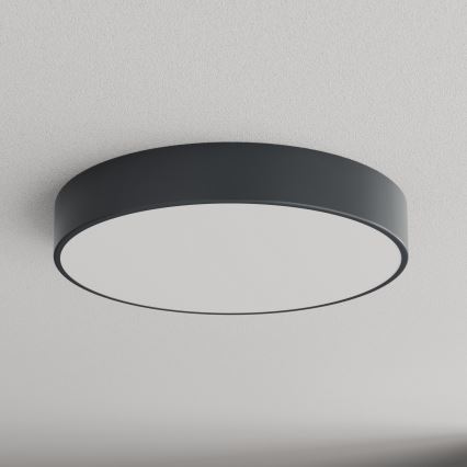 Brilagi - Kopalniška stropna svetilka CLARE s senzorjem gibanja in senzorjem mraka 4xE27/24W/230V, premer 50 cm, antracit, IP54