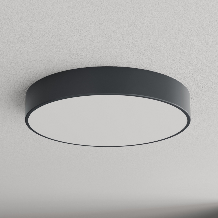 Brilagi - Kopalniška stropna svetilka CLARE s senzorjem gibanja in senzorjem mraka 4xE27/24W/230V, premer 50 cm, antracit, IP54