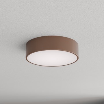 Brilagi - Kopalniško stropno svetilo s senzorjem gibanja in mraka CLARE 2xE27/24W/230V Ø 30 cm rjavo IP54