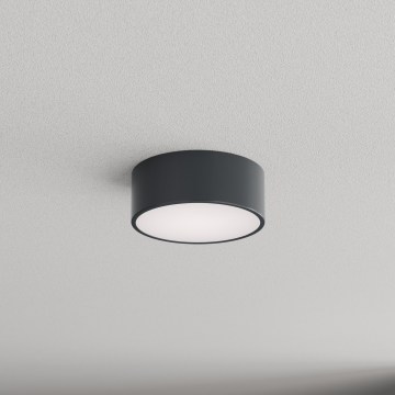 Brilagi - Kopalniško stropno svetilo s zaznavalnikom gibanja in mraka CLARE 1xE27/24W/230V, premer 20 cm, antracit, IP54