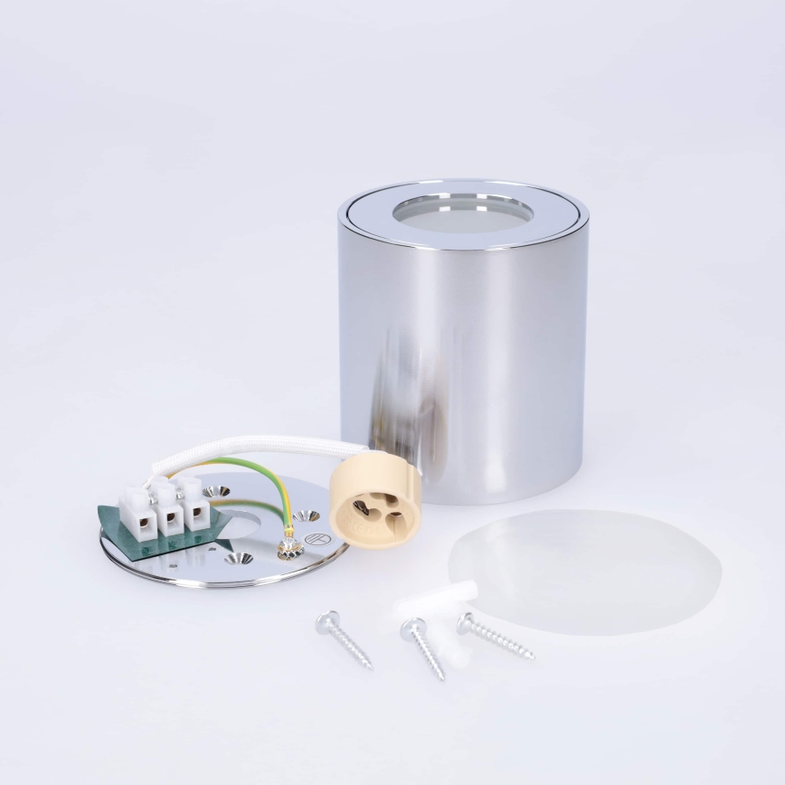 BRILAGI - Kopalniško točkovno svetilo MIA 1xGU10/30W/230V 84x80 mm sijajni krom IP54