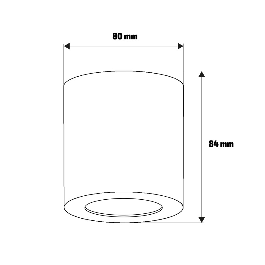 Brilagi - Kopalniško točkovno svetilo MIA 1xGU10/30W/230V 84x80 mm sijajni krom IP54