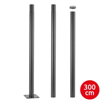 Brilagi - Kovinski drog za zunanjo razsvetljavo URBAN 3 m drog pr. 58 mat antracit