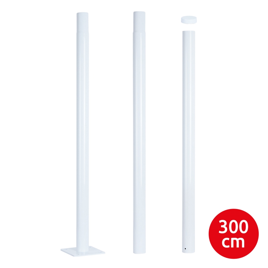 Brilagi - Kovinski drog za zunanjo razsvetljavo URBAN 3 m drog pr. 58 mat bela