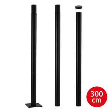 Brilagi - Kovinski drog za zunanjo razsvetljavo URBAN 3 m drog pr. 58 mat črna