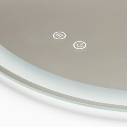 Brilagi - LED ogrevano kopalniško ogledalo AVA ECO, LED 11,5 W/230 V, premer 60 cm, IP44, CRI 90, zatemnljivo + CCT