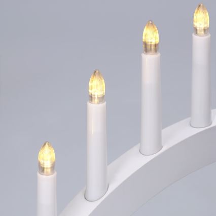 BRILAGI - LED bel božični svečnik 7xLED/2xAA