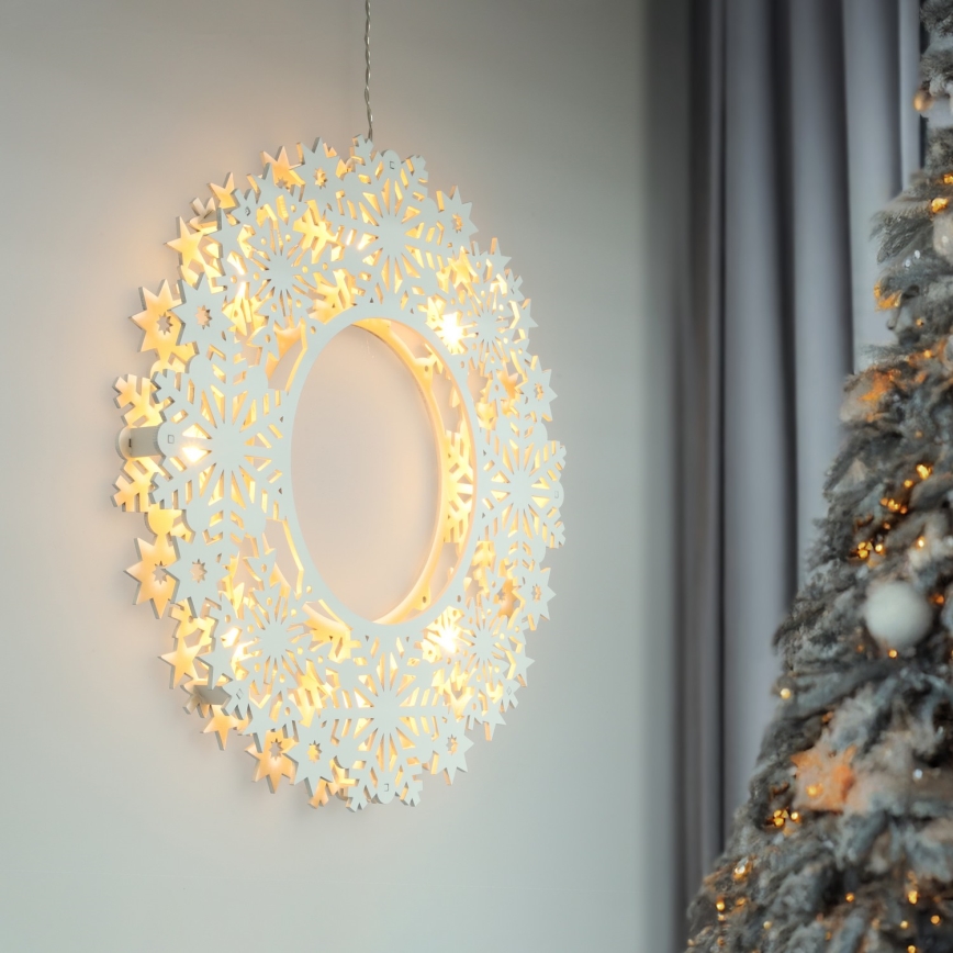Brilagi - LED božična dekoracija LED/2xAA 30 cm venec