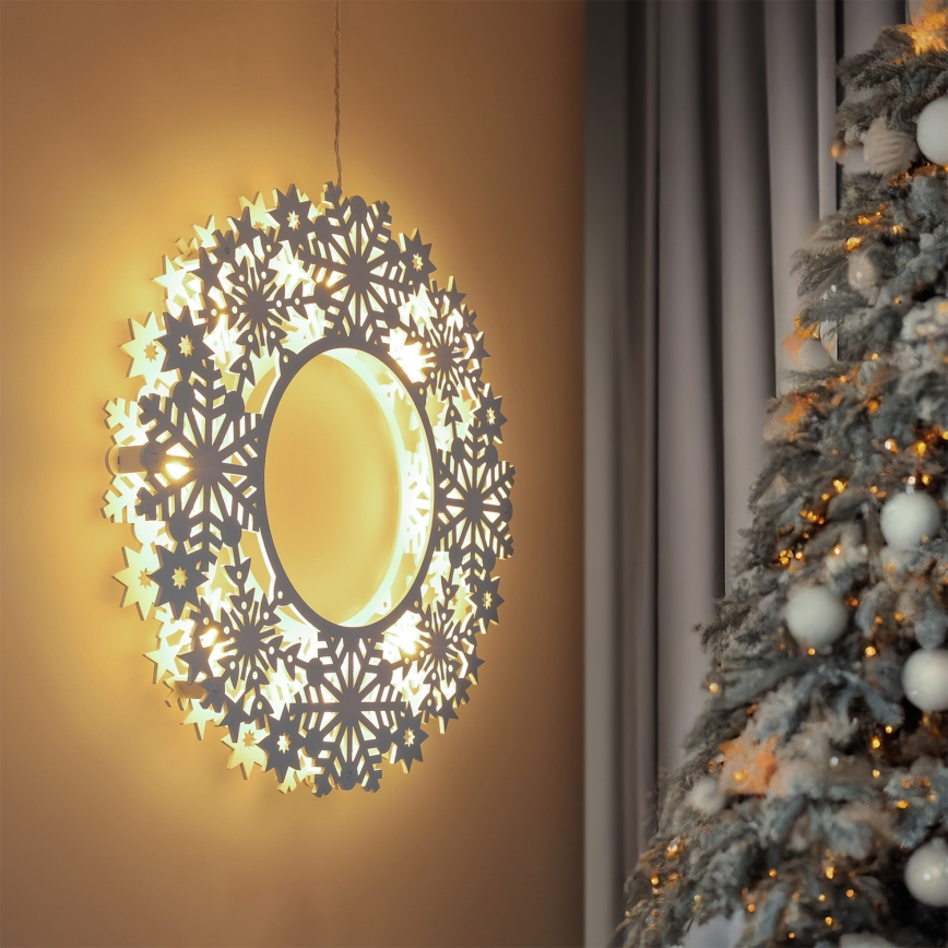 Brilagi - LED božična dekoracija LED/2xAA 30 cm venec
