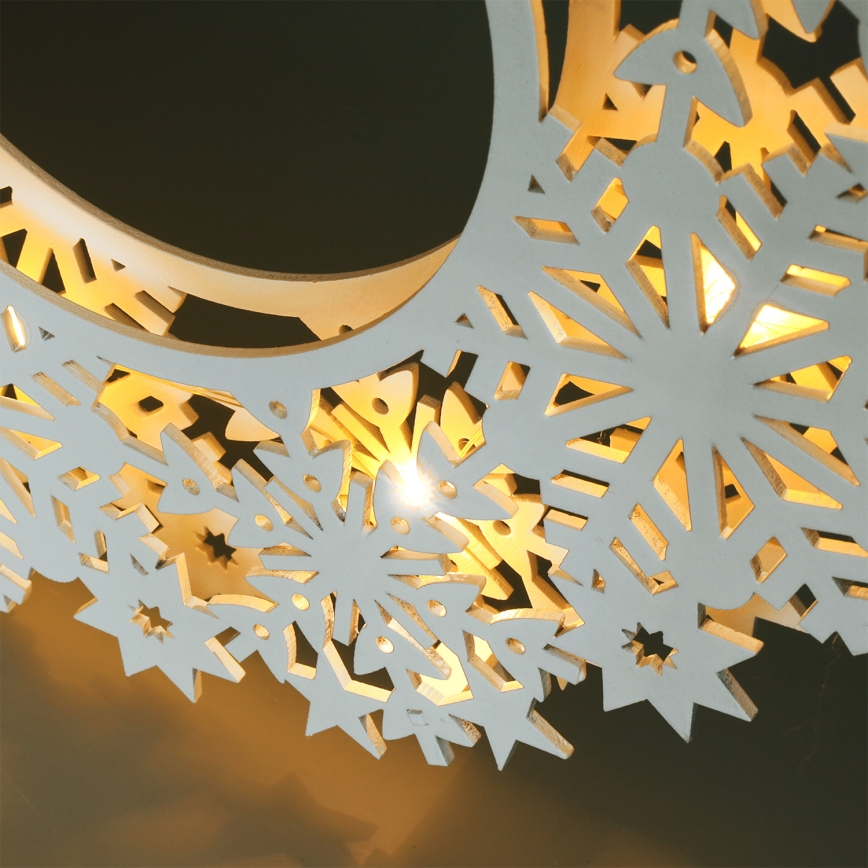 Brilagi - LED božična dekoracija LED/2xAA 30 cm venec
