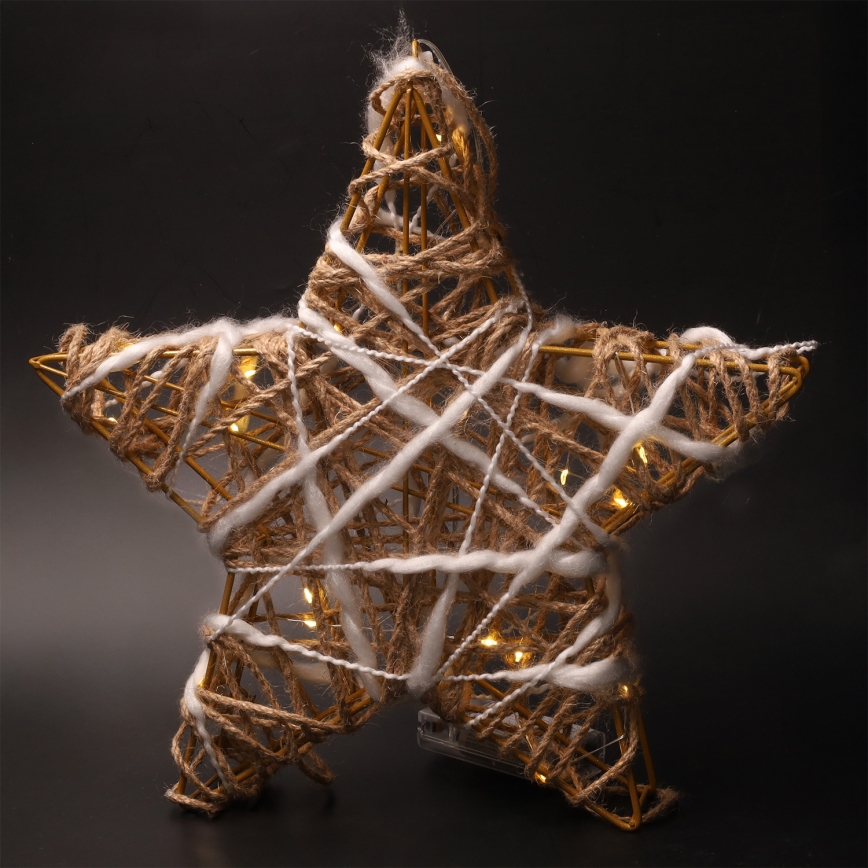 Brilagi - LED božična dekoracija LED/2xAA 30x28 cm zvezda