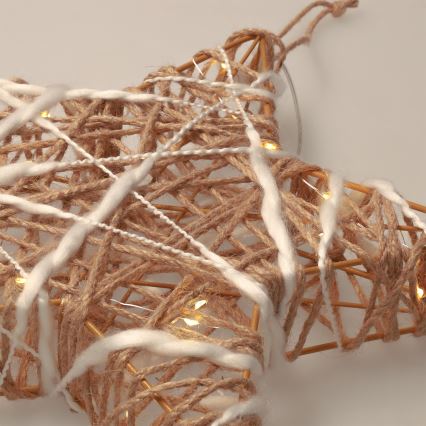 Brilagi - LED božična dekoracija LED/2xAA 30x28 cm zvezda