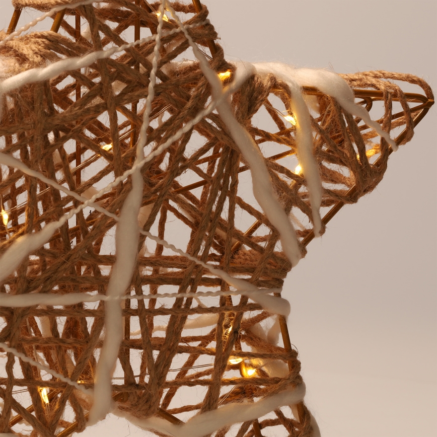 Brilagi - LED božična dekoracija LED/2xAA 30x28 cm zvezda