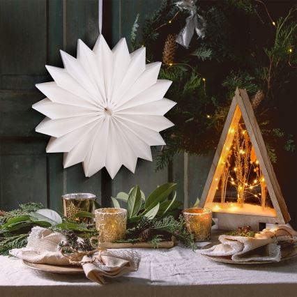 Brilagi - LED božična dekoracija LED/2xAA 32 cm snežinka