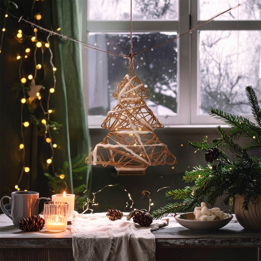 Brilagi - LED božična dekoracija LED/2xAA 34x31 cm smrečica