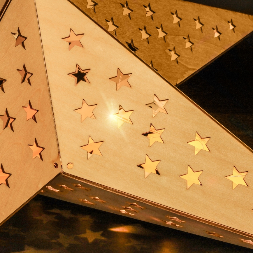 Brilagi - LED božična dekoracija LED/2xAA 59x55 cm zvezda