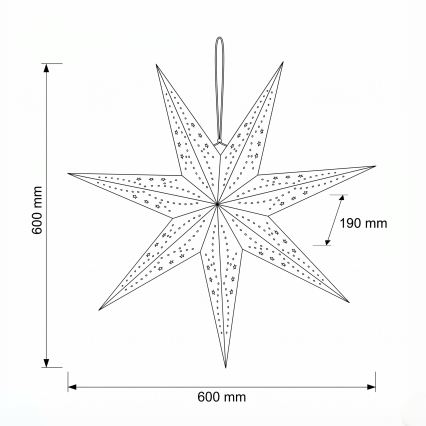 BRILAGI - LED božična dekoracija LED/2xAA 60 cm zvezda