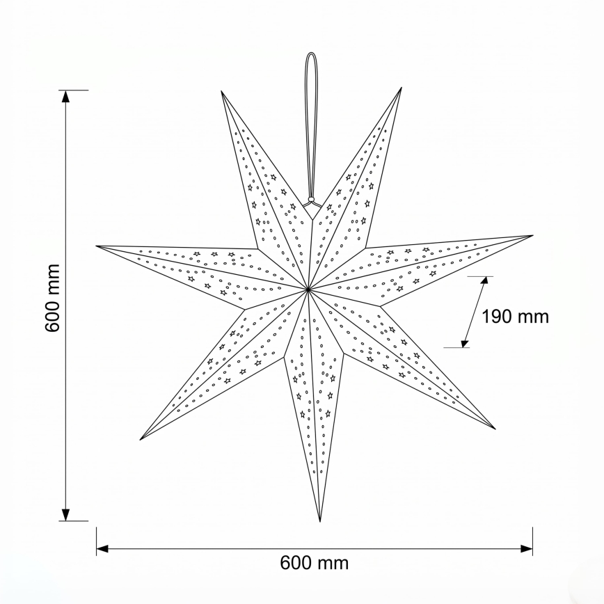 BRILAGI - LED božična dekoracija LED/2xAA 60 cm zvezda