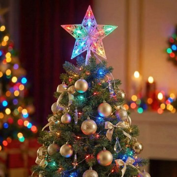 BRILAGI - LED božična dekoracija LED/3xAA 21 cm zvezda večbarvna