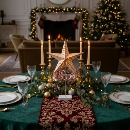 Brilagi - LED božična dekoracija LED/3xAA 62x40 cm zvezda