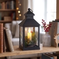 BRILAGI - LED božična dekoracija LED/3xAAA črna lanterna