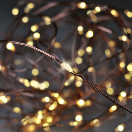 Brilagi - LED Božična veriga 100xLED/3xAA 10m topla bela