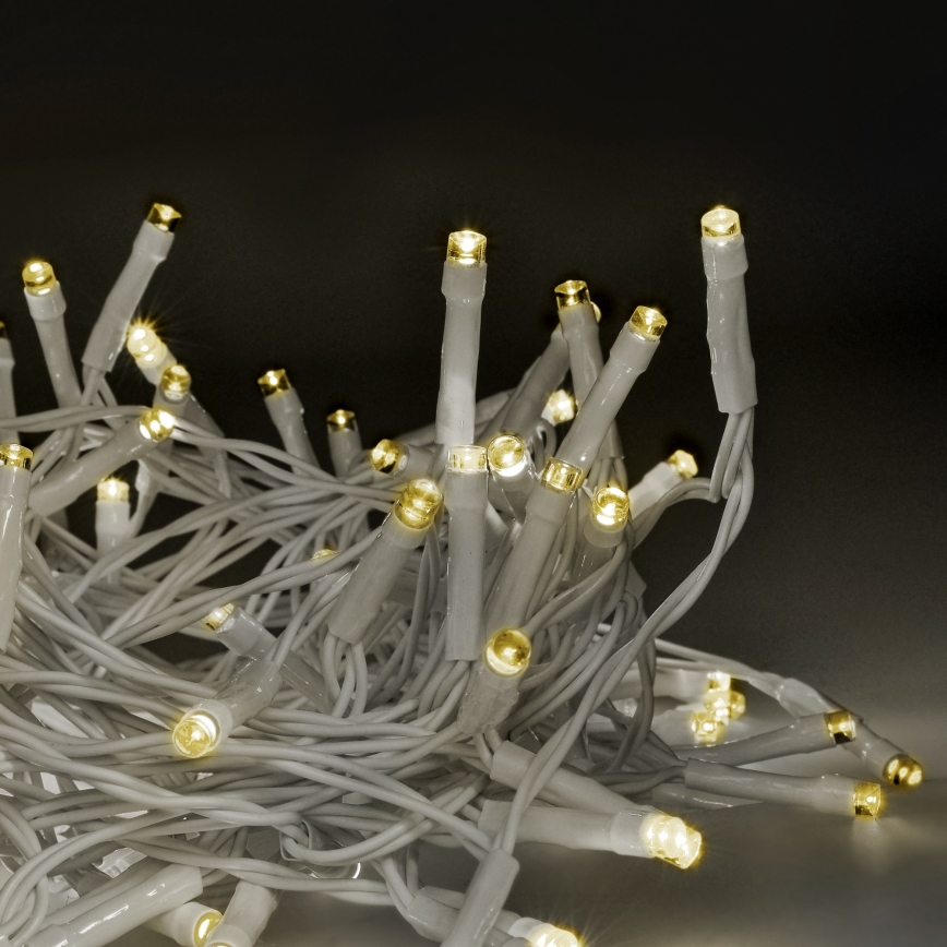 Brilagi - LED Božična zunanja veriga 120xLED/8 funkcij/3xAA 9,5m bela IP44 topla bela + Daljinski upravljalnik