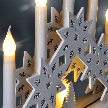 Brilagi - LED božični svečnik 5xLED/2xAA