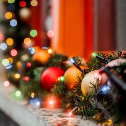 Brilagi - LED božični zunanji niz, 200 LED, 2 načina, 25 m, IP44, večbarven