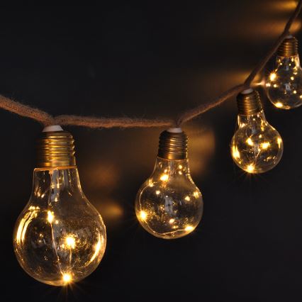 BRILAGI - LED dekorativna veriga 10xLED/3xAA 1,8m topla bela