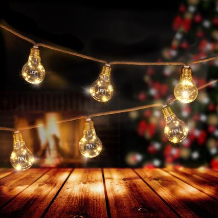 Brilagi - LED dekorativni niz 10xLED/3xAA 1,8m topla bela