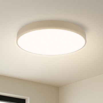 Brilagi - LED Dimmabilna Stropna Lampa POOL SMART LED/48W/230V Ø 40 cm Wi-Fi Tuya bež + daljinski upravljač