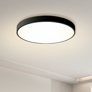 Brilagi - LED Dimmabilno stropno svetilo POOL LED/60W/230V 3000-6000K premer 60 cm črno + daljinski upravljalnik