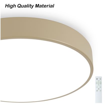 Brilagi - LED Dimmable Stropna Lampa POOL SMART LED/60W/230V 50 cm Wi-Fi Tuya Beige + Daljinsko upravljanje