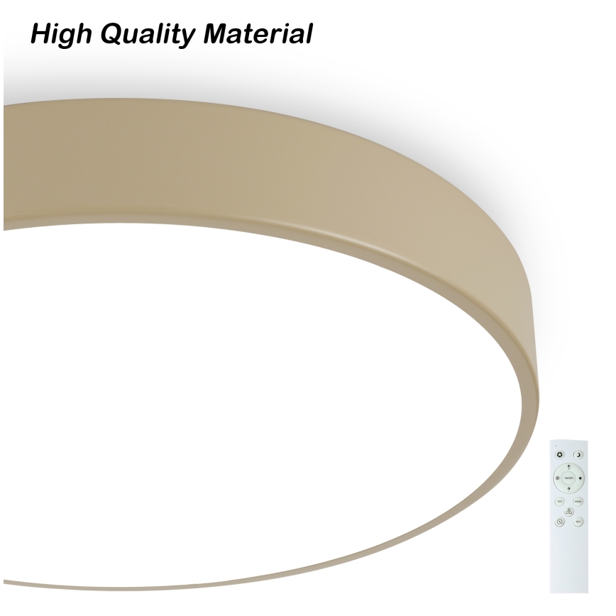 Brilagi - LED Dimmable Stropna Lampa POOL SMART LED/60W/230V 50 cm Wi-Fi Tuya Beige + Daljinsko upravljanje