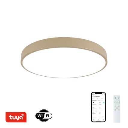 Brilagi - LED Dimmable Stropna Lampa POOL SMART LED/60W/230V 50 cm Wi-Fi Tuya Beige + Daljinsko upravljanje