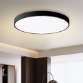 Brilagi - LED Dimmable stropna svetilka POOL SMART LED/100W/230V 3000-6000K premer 80 cm Wi-Fi Tuya črna + daljinski upravljalnik