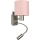 Brilagi - LED fleksibilna stenska svetilka BOBO 1xE27/25W/230V + LED/3W matni krom/rožnata