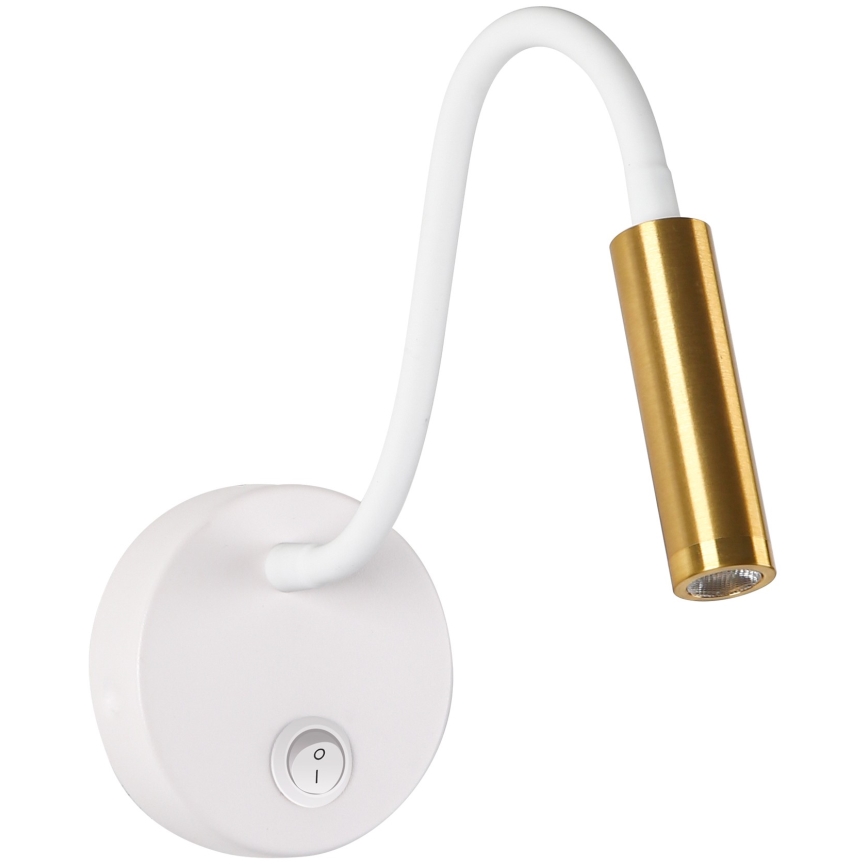 Brilagi - LED Fleksibilna stenska svetilka MAYA LED/3W/230V 4000K bela/zlata